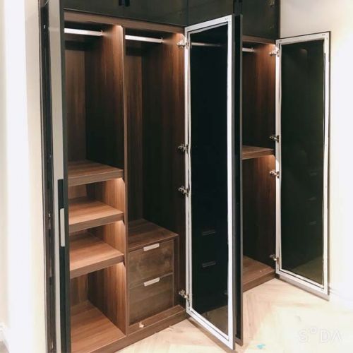 Cách chọn phụ kiện và lắp phụ kiện cho tủ quần áo cánh kính