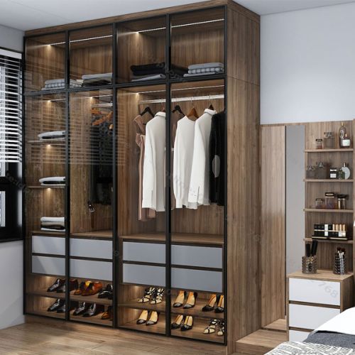 Mẫu tủ quần áo cánh kính đẹp và hiện đại