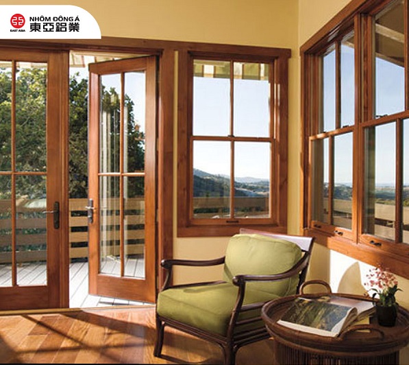 Hệ cửa nhôm mở quay