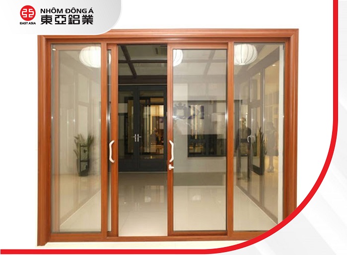 Mẫu cửa nhôm kính phòng khách