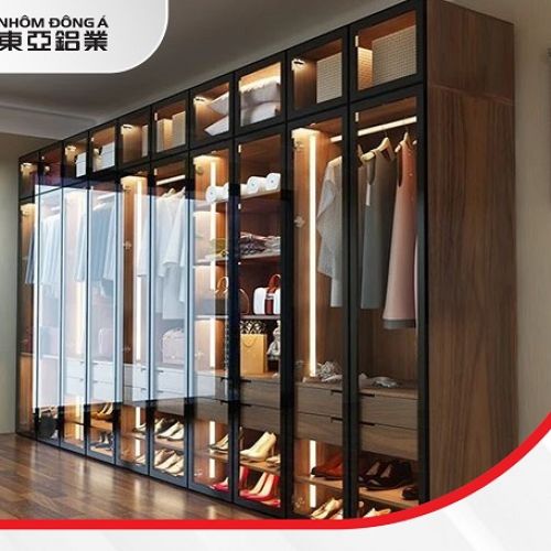 Top 50 Mẫu Tủ Nhôm Giả Gỗ được ưa chuộng hiện nay