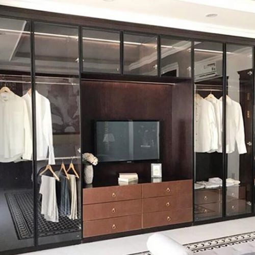 Kích thước tủ cánh kính quần áo 3 đến 4 buồng mới nhất