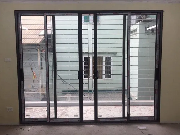 Mẫu cửa nhôm lùa 4 cánh