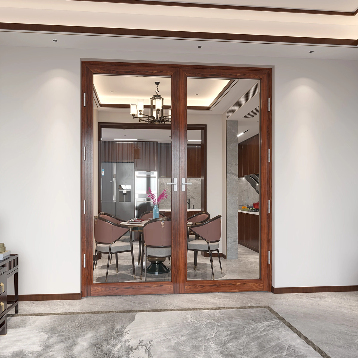 CỬA ĐI MỞ QUAY DY56